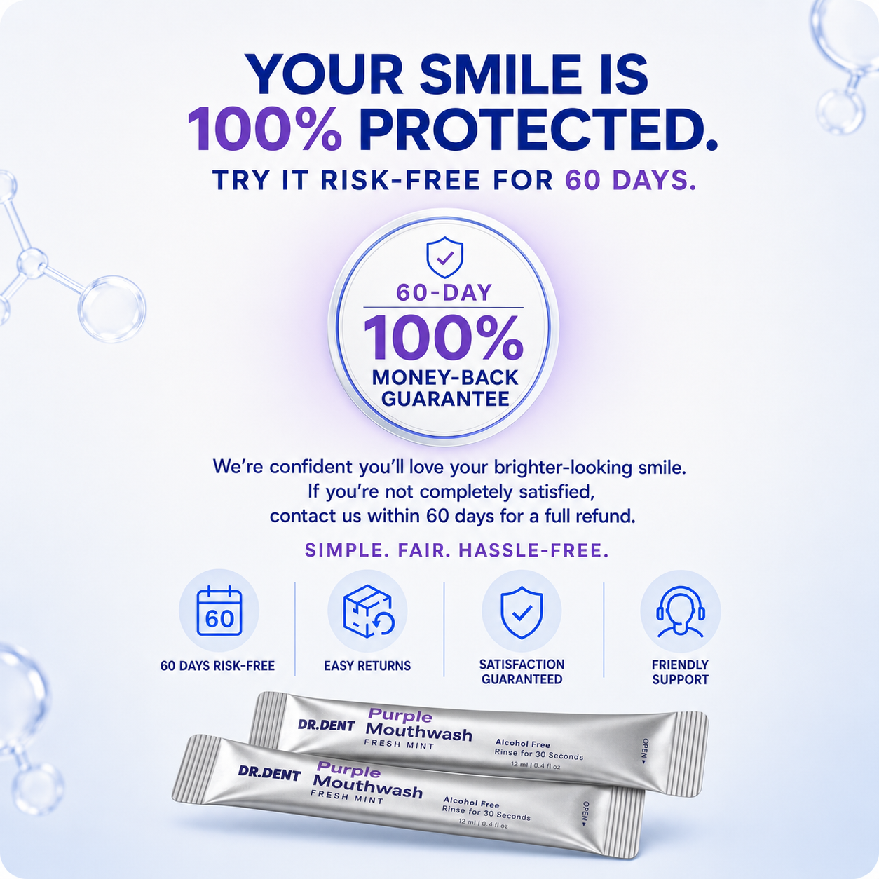 Purple Rinse™ Instant Whitening Mouthwash