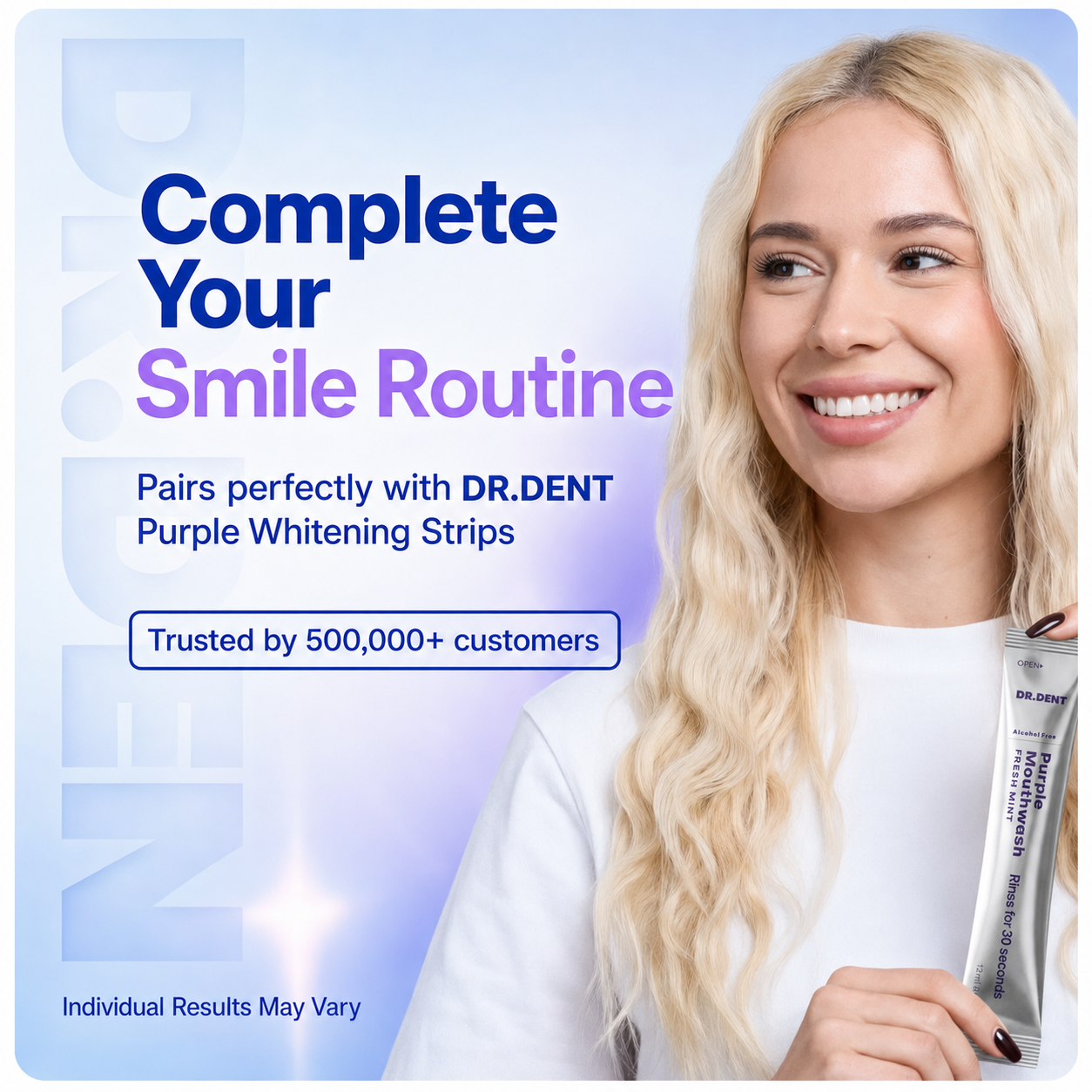 Purple Rinse™ Instant Whitening Mouthwash